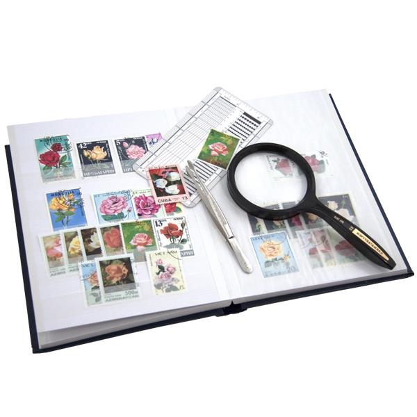 Classeur Perfecta petit modèle 32 pages blanches pour timbres