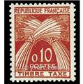 n° 91 - Timbre France Taxe