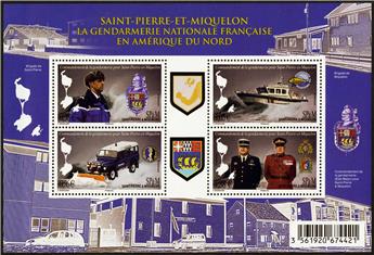 n°  F1142  - Sello San Pedro y Miquelón Poste