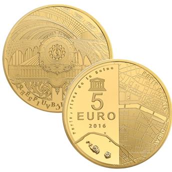 5 EUROS OR - FRANCE - UNESCO BE 2016