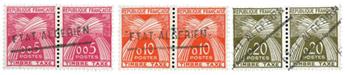 3 timbres Fr. surchargés Etat Algérien neufs** - Timbre Algérie Etat indépendant Taxe