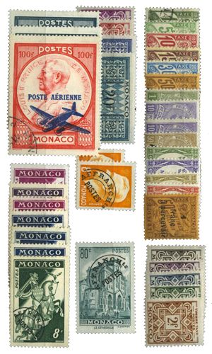 Monaco : PA, Préo, Taxe */obl. Monaco : PA, Préo, Taxe */obl.