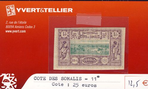 COTE DES SOMALIS - n° 11* COTE DES SOMALIS - n° 11*