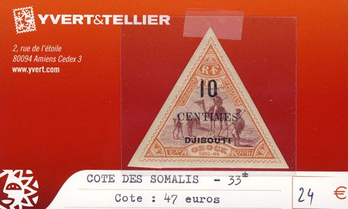 COTE DES SOMALIS - n° 33* COTE DES SOMALIS - n° 33*