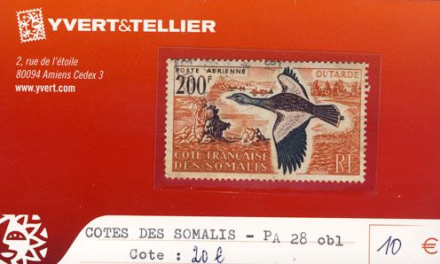 COTE DES SOMALIS - PA n° 28 Obl. COTE DES SOMALIS - PA n° 28 Obl.