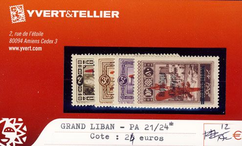 GRAND LIBAN - PA n° 21/24* GRAND LIBAN - PA n° 21/24*
