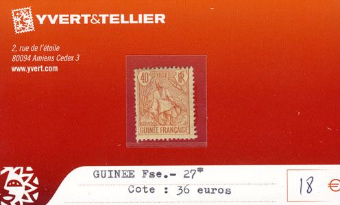 GUINEE - n° 27* GUINEE - n° 27*