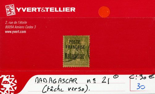 MADAGASCAR : n° 21 Obl. MADAGASCAR : n° 21 Obl.