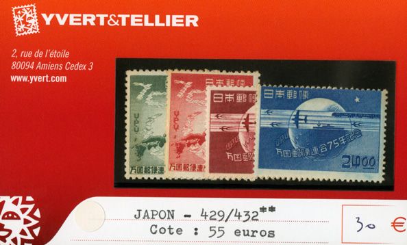 JAPON - n°429/432** JAPON - n°429/432**
