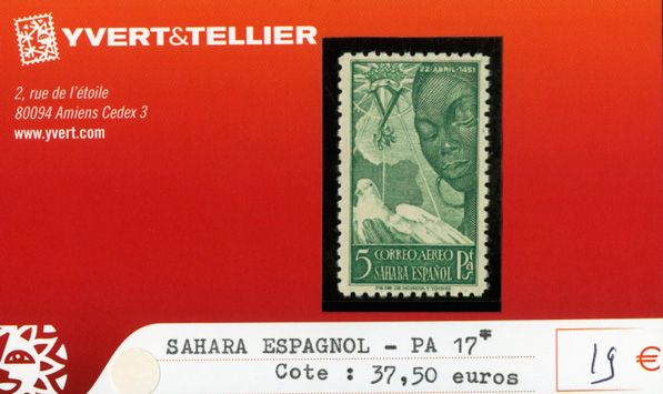 SAHARA ESPAGNOL PA - n°17* SAHARA ESPAGNOL PA - n°17*