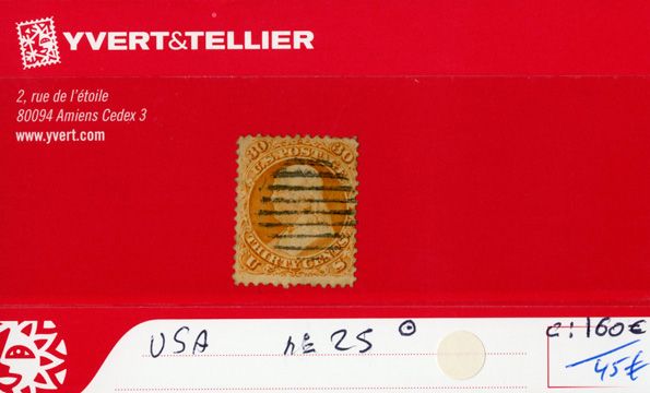 ETATS-UNIS - n°25 obl. ETATS-UNIS - n°25 obl.
