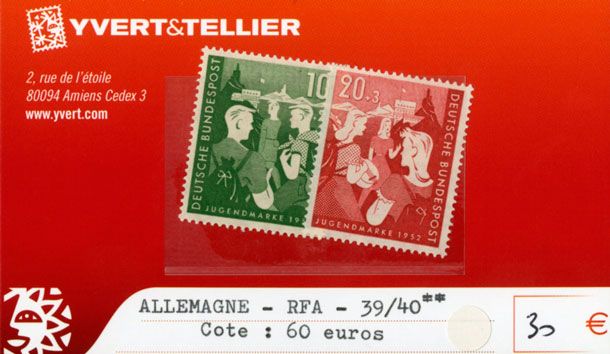 ALLEMAGNE FEDERALE - n°39/40** ALLEMAGNE FEDERALE - n°39/40**