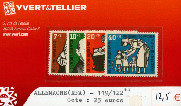 ALLEMAGNE FEDERALE - n°119/122** ALLEMAGNE FEDERALE - n°119/122**