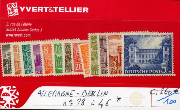 ALLEMAGNE BERLIN - n°28/46* ALLEMAGNE BERLIN - n°28/46*