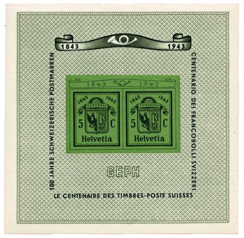 n°10* - Timbre SUISSE Blocs Et Feuillets n°10* - Timbre SUISSE Blocs Et Feuillets