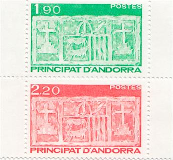 n° 356A -  Timbre Andorre Poste