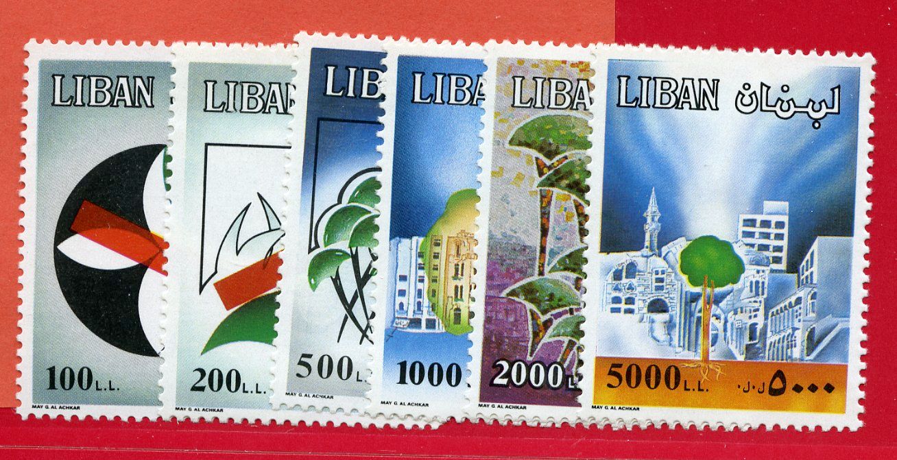 n°321/326** - Timbre LIBAN  Poste