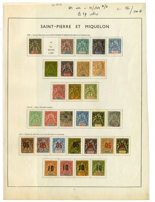 Saint-Pierre et Miquelon : TP entre n°59/104 */obl. Saint-Pierre et Miquelon : TP entre n°59/104 */obl.