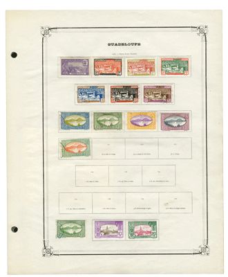 GUADELOUPE : Fond de collection */obl. GUADELOUPE : Fond de collection */obl.