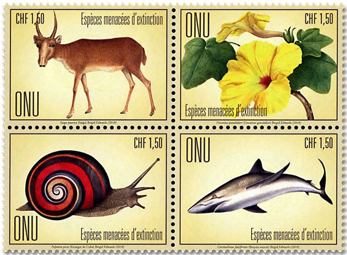 n° 1000/1003 - Timbre ONU GENEVE Poste n° 1000/1003 - Timbre ONU GENEVE Poste