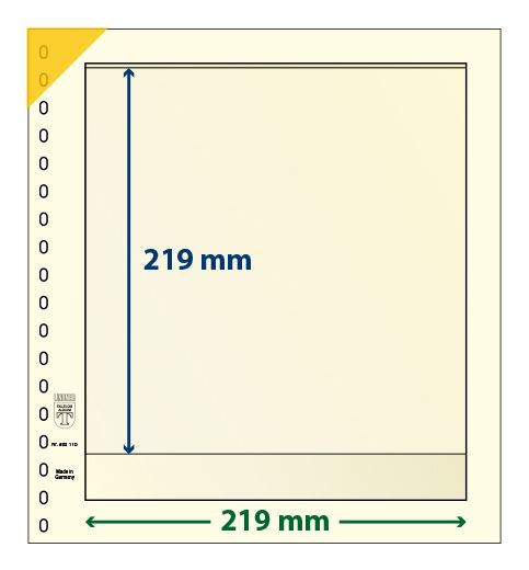 Feuille neutre LINDNER-T : 1 bande-802110 (x10) Feuille neutre LINDNER-T : 1 bande-802110 (x10)