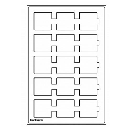 Plateaux L : 15 cases pour cadres cartonnés jusqu'à 50x50 mm (Rouge) LEUCHTTURM Plateaux L : 15 cases pour cadres cartonnés jusqu'à 50x50 mm (Rouge) LEUCHTTURM