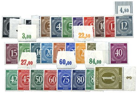 n°1/27** - Timbre ALLEMAGNE OCCIDENTALE INTERALLIEE (Zone Amérique) Poste n°1/27** - Timbre ALLEMAGNE OCCIDENTALE INTERALLIEE (Zone Amérique) Poste