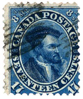 n°17 obl. TB - Timbre CANADA Poste n°17 obl. TB - Timbre CANADA Poste