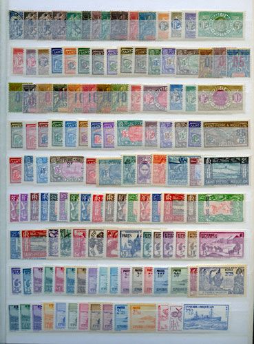 SAINT PIERRE ET MIQUELON : Collection 1891/1954 **/*/obl. SAINT PIERRE ET MIQUELON : Collection 1891/1954 **/*/obl.