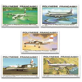 n° 148/152 -  Selo Polinésia Correio aéreo