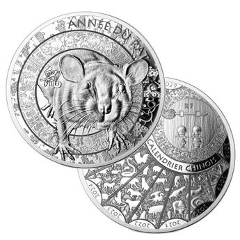10 EUROS ARGENT - ANNEE DU RAT (2020)