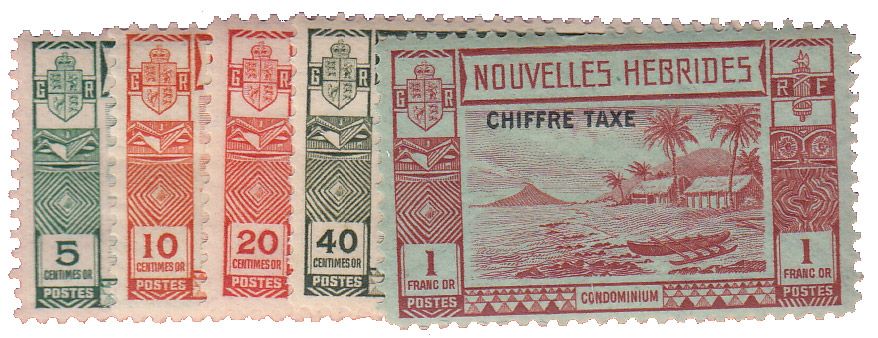 n°11/15* - Timbre NOUVELLES HEBRIDES Taxe n°11/15* - Timbre NOUVELLES HEBRIDES Taxe