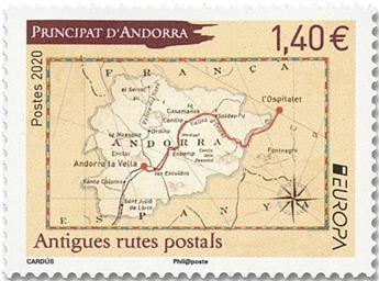n° 844 - Timbre ANDORRE Poste