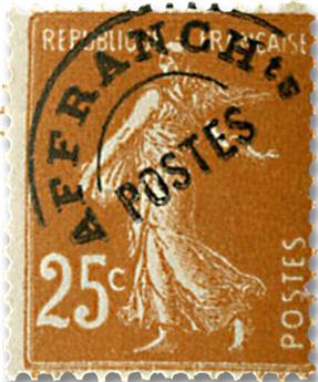 n° 57 -  Selo França Pré-obliterados