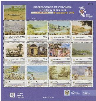 n° 2128/2139 - Timbre COLOMBIE Poste