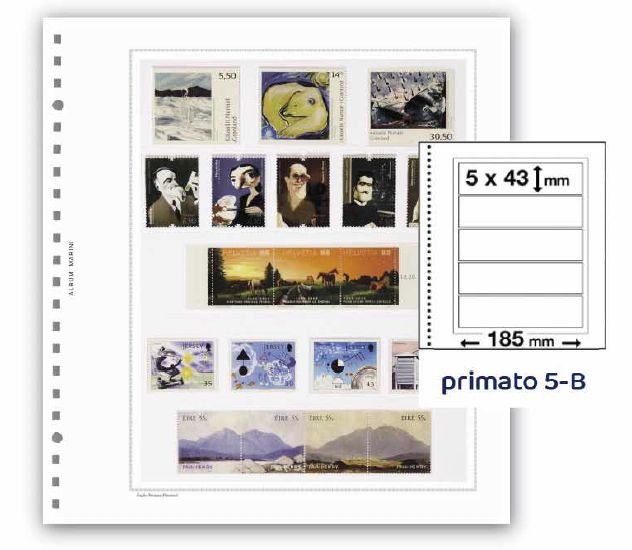 FEUILLES PRIMATO 5 BANDES / 5-B (PAR 6) FEUILLES PRIMATO 5 BANDES / 5-B (PAR 6)