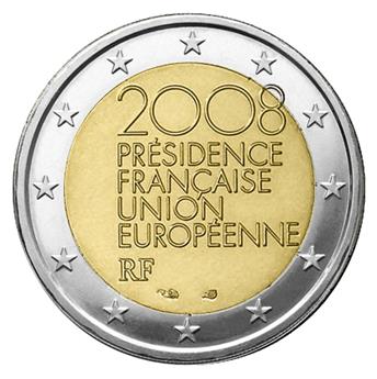 2 EURO COMMEMORATIVE 2008 : FRANCE (Présidence Française du Conseil de l´Union Européenne)
