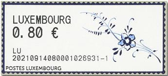 n° 8 - Timbre LUXEMBOURG Timbres de distributeurs