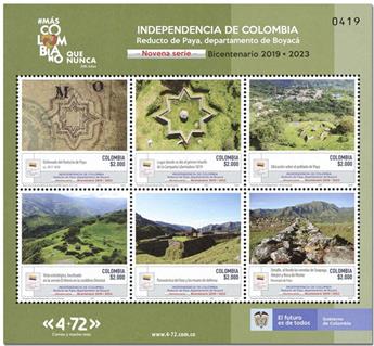 n° 2276/2281 - Timbre COLOMBIE Poste
