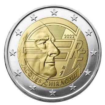 2 EURO COMMEMORATIVE 2022 : FRANCE (Jacques Chirac)