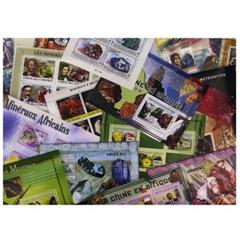 MINERAUX : pochette de 20 timbres (Neufs)