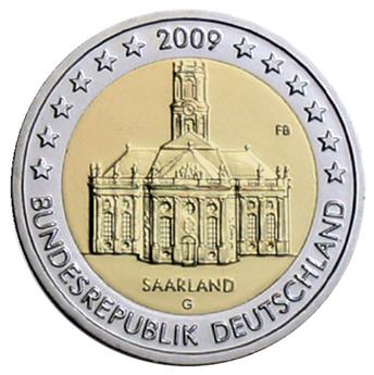 2 EURO COMMEMORATIVE 2009 : ALLEMAGNE - G (Présidence de la Sarre au Bundesrat)