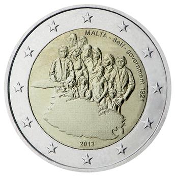 2 EURO COMMEMORATIVE 2013 : MALTE (Constitution du gouvernement autonome de 1921)