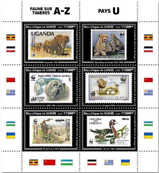 n° 10722/10727  - Timbre GUINEE Poste