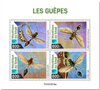 n° 3850/3853  - Timbre TCHAD Poste