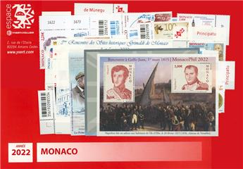 n° 3308/F3362 - Timbre Monaco Année complète (2022)