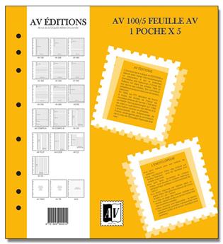 Feuilles AV 2 poches (x5) - AV EDITIONS®