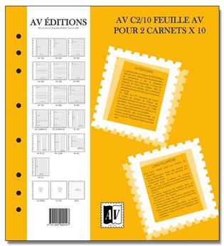 Feuille AV : pour 2 carnets (x10) - AV EDITIONS®