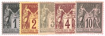 n°83,85,87/88,89* - Timbre FRANCE Poste
