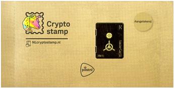 n° 3 - Timbre PAYS-BAS Timbres Crypto